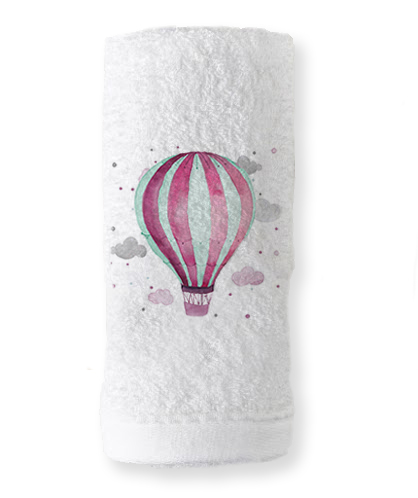 BAPTISM FAVOR POUCH AIR BALLON PINK GIRL