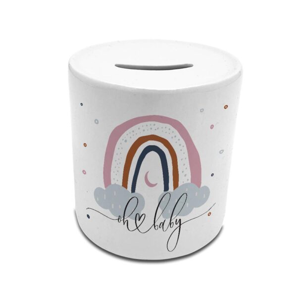 BAPTISM FAVOR MONEY BOX OH RAINBOW