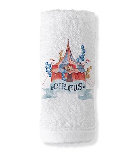 BAPTISM FAVOR HAND TOWEL CIRCUS